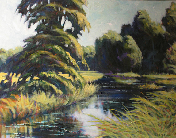 Summer Fall River II, 16" x 20", $250.  GP$900.