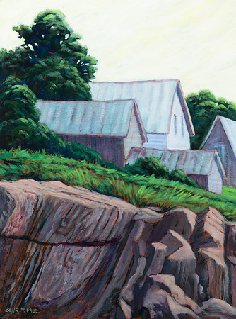 Old Village  18" x 24" $350.  GP$1100.  SOLD
