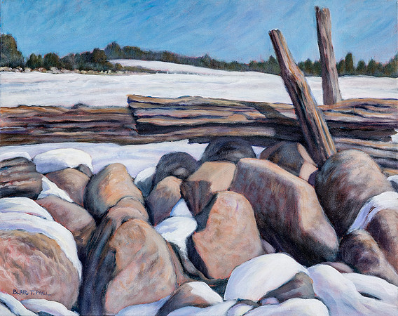 Winter Fenceline   Sold