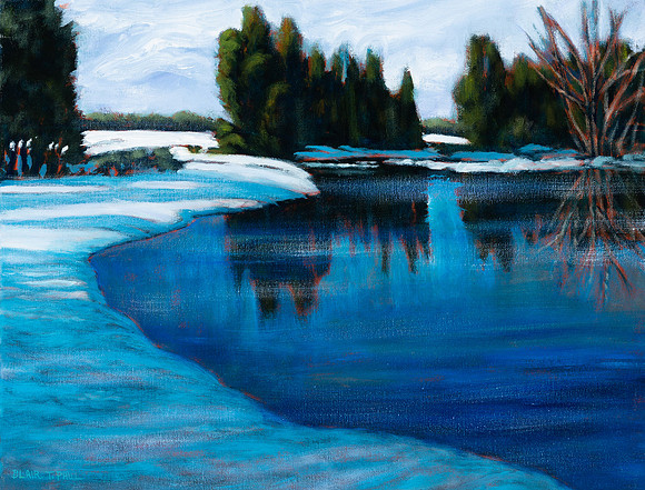 Winter River  14" x 18"  $800.
