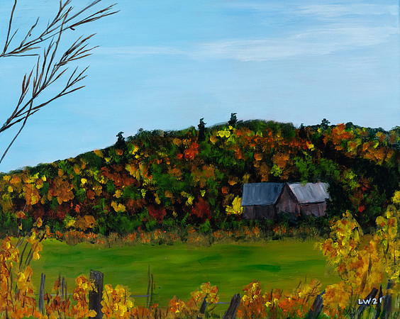 Miz Tinta's Farm-16"x 20" $100.  (Lindy)