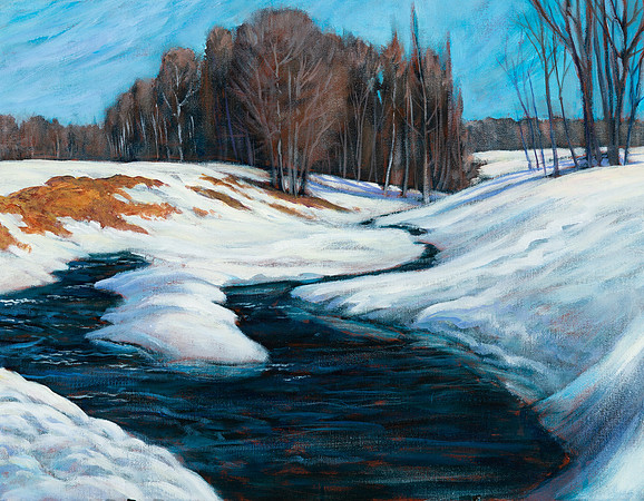 Spring Thaw   18" x 14"   $800.  SOLD