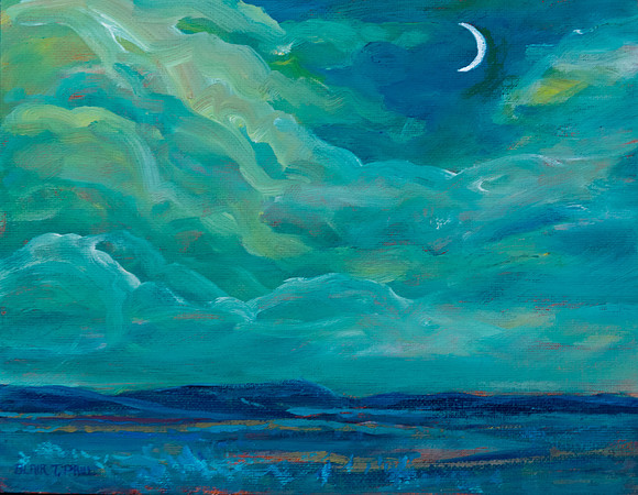 New Moon- 7"x-9"- $500.