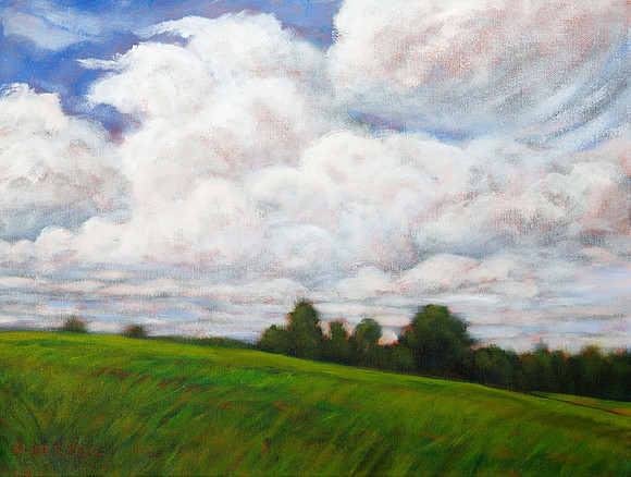 Summer Clouds  12" x 16"  $185. GP$700.  SOLD