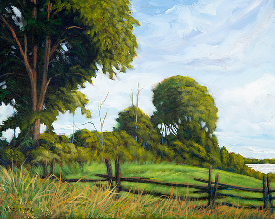 Big Elm Field 16"x 20" $250.  GP$900.  SOLD