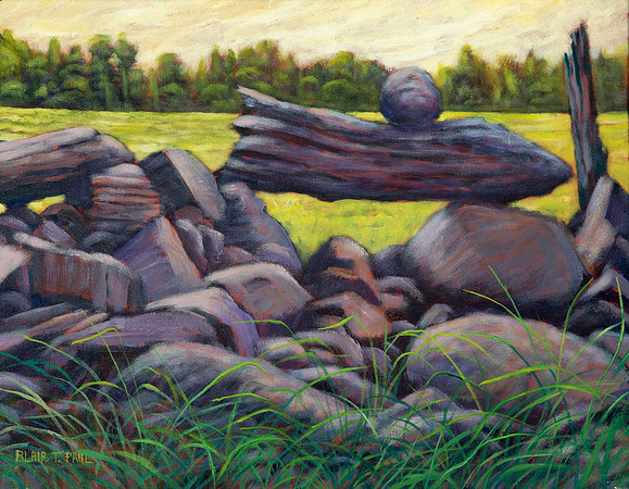 Stone Fence II  14" x 18"  $200.  GP$800. SOLD