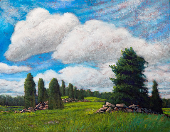 Drifting Clouds  14" x 18" $200.  GP$800.  Sold