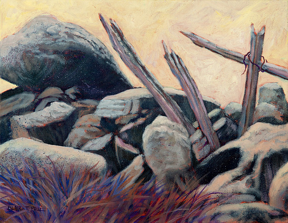 Rocks and Rails  14" x 18"  $200.  GP$800.  SOLD
