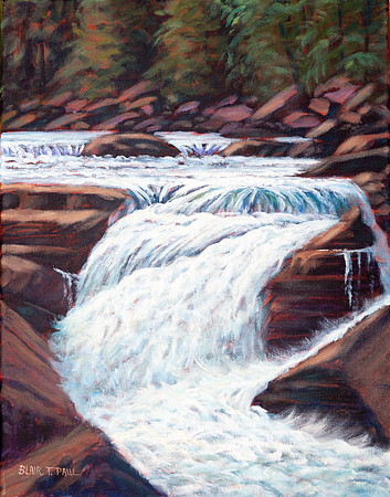 "Bottom of Falls" 14"x18" $200.  GP$800.  SOLD