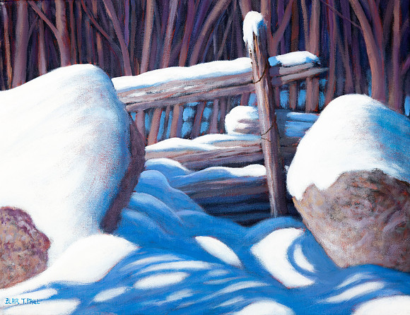 "Frozen Land" 14"x18" $200.  GP$800.  SOLD