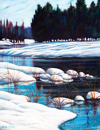 "Winter Waters" 18" x 14" $200.  GP$800.  SOLD