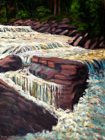"Falling Water" 16"x12"  $700.