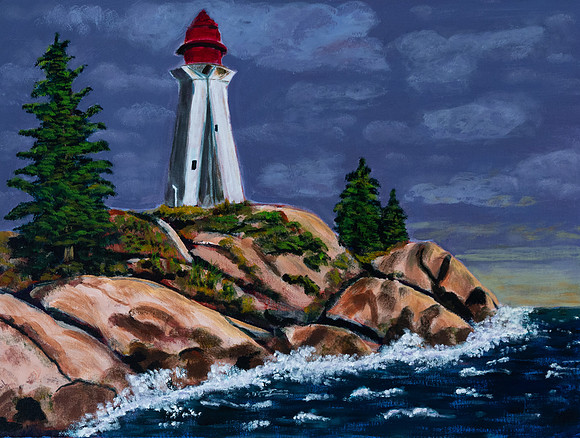 Point Atkinson Light House-18"x 24"-$145. (Rita)