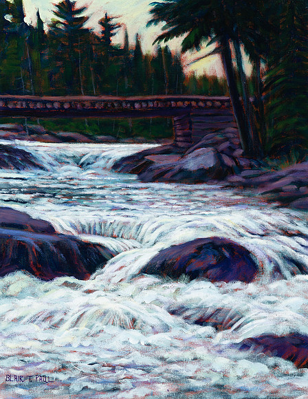 Bridge Over Clyde River   18" x 14"  $800.