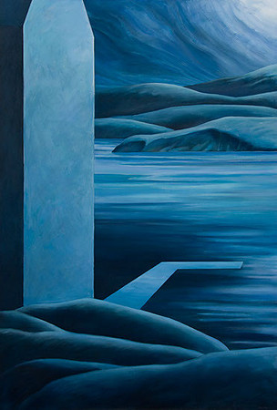 "The Edge"...acrylic on canvas  72"x36"