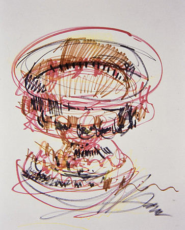 "In Motion" marker on paper 20"x16"
